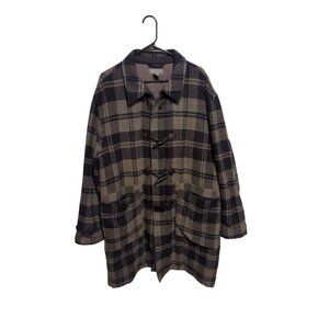 daniel cremieux Signature Collection Mens Size XL Wool Blend Peacoat Toggle